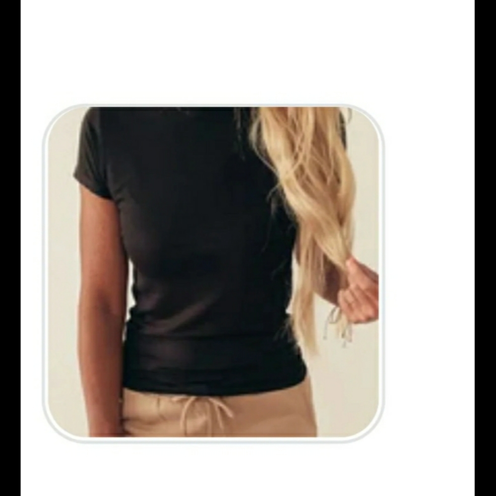 Black Crew Neck Tee